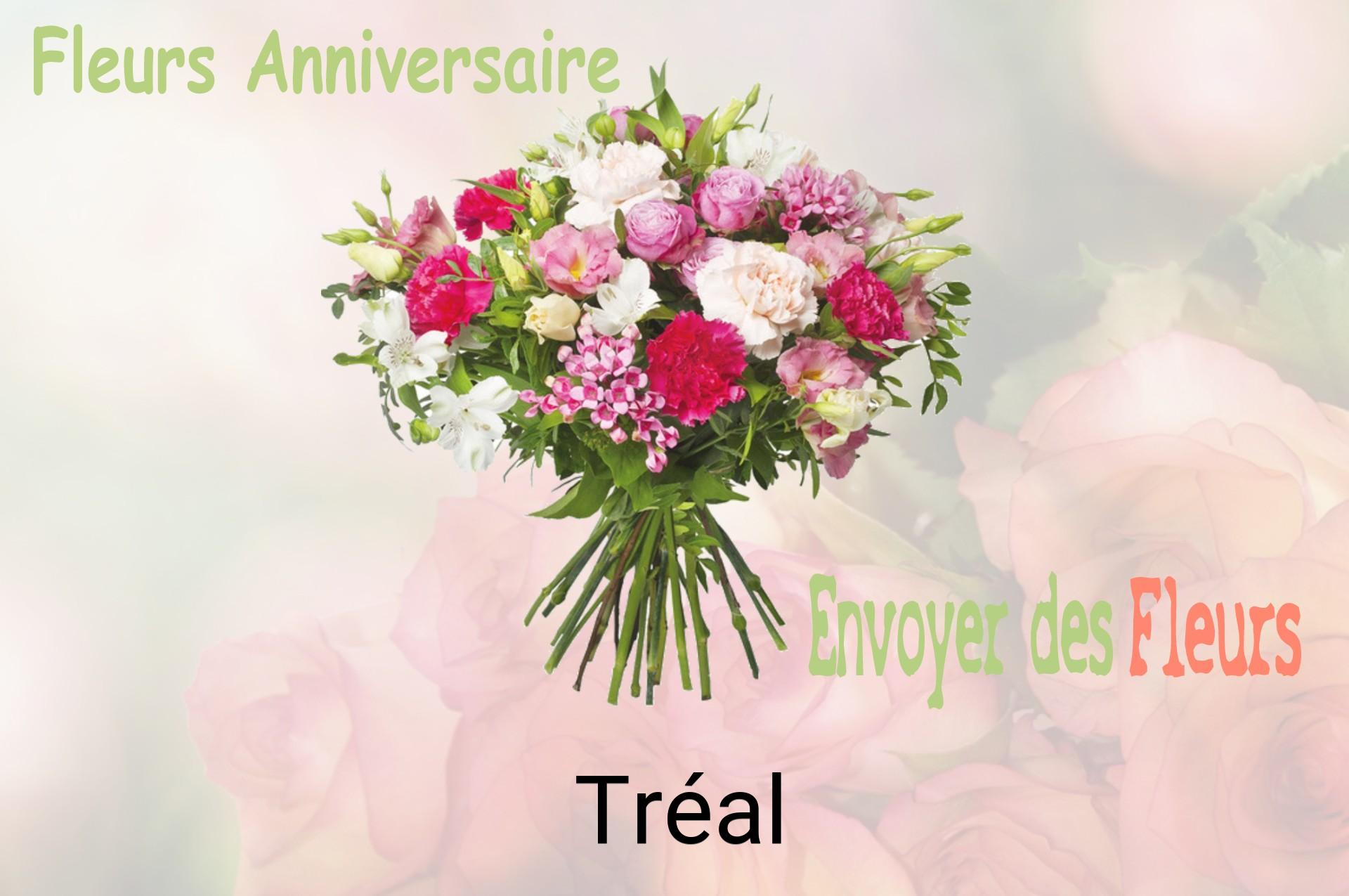 Bouquet de fleurs d’anniversaire livré à Tréal